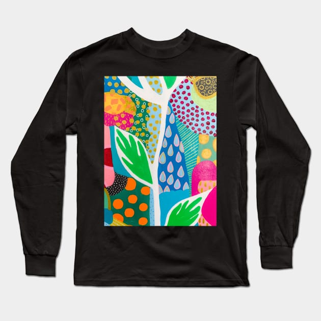 Painting of a plant Long Sleeve T-Shirt by Kamaloca